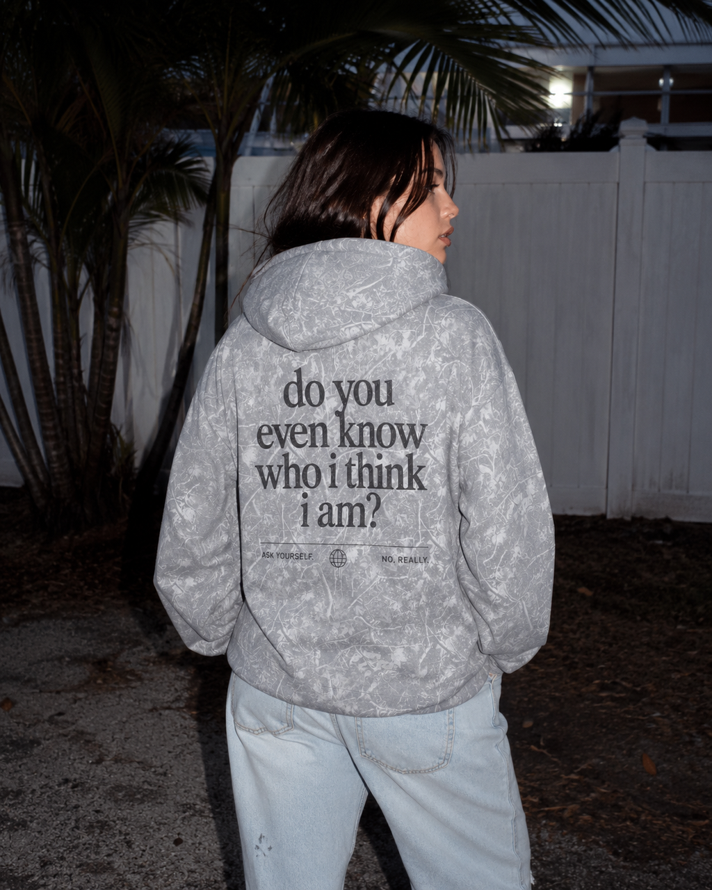 Do You Even Know Who I Think I Am? Oversized Hoodie – Indie Sleaze Florida Streetwear