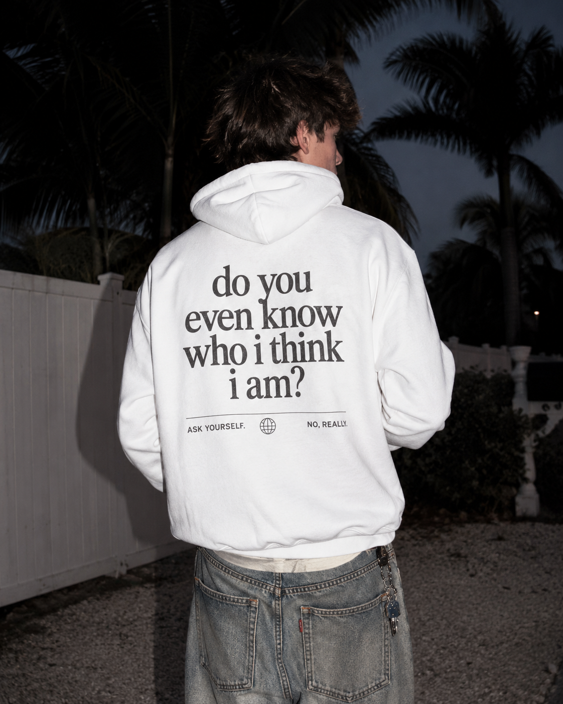 Do You Even Know Who I Think I Am? Oversized Hoodie – Indie Sleaze Florida Streetwear
