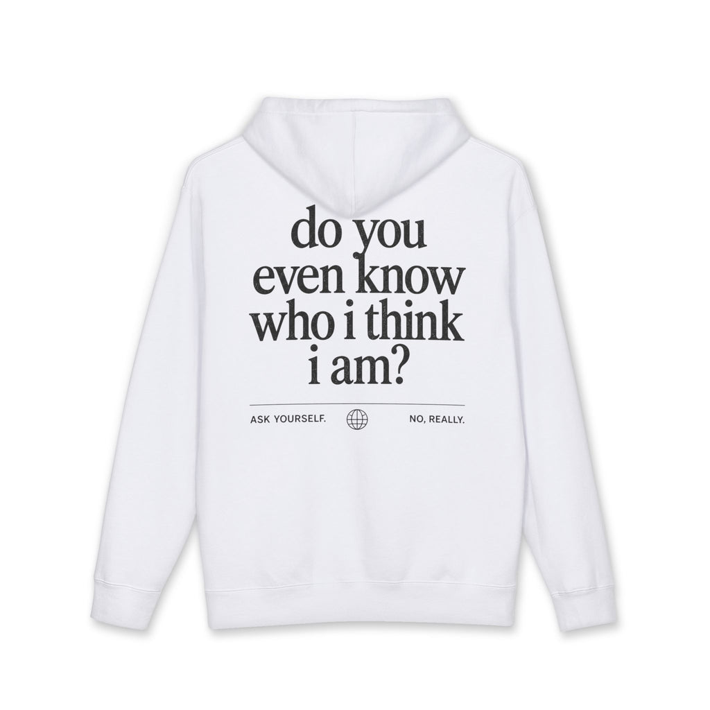 Do You Even Know Who I Think I Am? Oversized Hoodie – Indie Sleaze Florida Streetwear